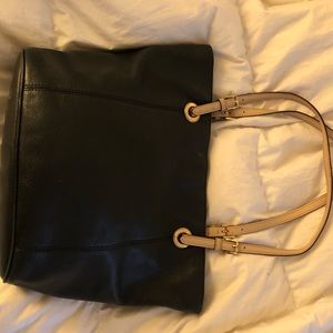 Michael Kors black leather large purse